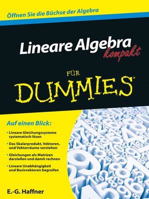 cover image of Lineare Algebra kompakt f&uuml;r Dummies